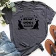 Never Underestimate An Old Lady Who Loves Dogs Born August Bella Canvas T-shirt Heather Dark Grey
