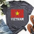 Vietnam Vietnamese Flag Family Pride Country Women Bella Canvas T-shirt Heather Dark Grey