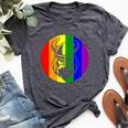 Viking Lgbtq Gay Lesbian Pride Scandinavia Bella Canvas T-shirt Heather Dark Grey