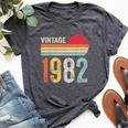 Vintage 1982 41St Birthday 41 Years Old Bella Canvas T-shirt Heather Dark Grey