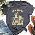 Vintage Sayings Save A Horse Ride A Cousin Bella Canvas T-shirt Heather Dark Grey