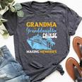 Vintage Grandma Granddaughter Cruise 2024 Memories Bella Canvas T-shirt Heather Dark Grey