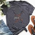 Vintage Jesus Our Chain Breaker Christian Apparel Bella Canvas T-shirt Heather Dark Grey