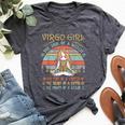 Virgo Girl The Soul Of A Witch Vintage Birthday Bella Canvas T-shirt Heather Dark Grey