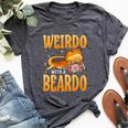 Weirdo With A Beardo Bearded Dragon Beardie Bella Canvas T-shirt Heather Dark Grey