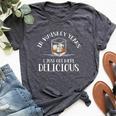 In Whiskey Years I Just Got More Delicious Whiskey Bella Canvas T-shirt Heather Dark Grey