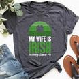 My Wife Is Irish Nothing Scares Me Irish Bella Canvas T-shirt Heather Dark Grey