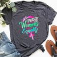 Women's Rights Equality Protest Bella Canvas T-shirt Heather Dark Grey