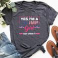 Yes I’M A Trump Girl Get Over It Trump 2024 Bella Canvas T-shirt Heather Dark Grey