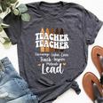 Black Teacher Melanin Crayons Black History Month Teacher Bella Canvas T-shirt Heather Deep Teal