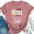 Black Teacher Melanin Crayons Black History Month Teacher Bella Canvas T-shirt Heather Dark Grey
