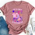 10Th Birthday Girl 10 Years Painting Art Number 10 Bella Canvas T-shirt Heather Mauve