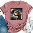 2024 Solar Eclipse Horse Wearing Glasses Totality Bella Canvas T-shirt Heather Mauve
