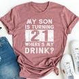 21St Birthday Dad Mom 21 Year Old Son Matching Family Bella Canvas T-shirt Heather Mauve