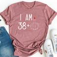 I Am 38 Plus 1 Middle Finger For A 39Th Birthday For Women Bella Canvas T-shirt Heather Mauve