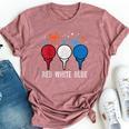 4Th July Red White Blue Golf Patriotic Golfer Dad Women Bella Canvas T-shirt Heather Mauve