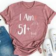 I Am 51 Plus 1 Middle Finger For A 52Th 52 Years Old Bella Canvas T-shirt Heather Mauve