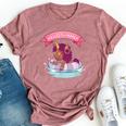 Afro Unicorn Hello Summer Black Girl Magic Birthday Bella Canvas T-shirt Heather Mauve