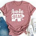 Auntie Aunt Auntie Bear Bella Canvas T-shirt Heather Mauve
