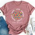 Autism Awareness For Mom And Boys Girls Support Autism Bella Canvas T-shirt Heather Mauve
