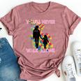 Autism Awareness Support Mom And Daughter You'll Never Walk Bella Canvas T-shirt Heather Mauve