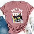 Autism Rizz Em With The Tism Meme Autistic Cat Rainbow Bella Canvas T-shirt Heather Mauve