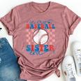 In My Baseball Sister Era Retro Vintage Baseball Sister Bella Canvas T-shirt Heather Mauve