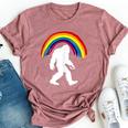 Bigfoot Graffiti Rainbow Sasquatch Tagger Bella Canvas T-shirt Heather Mauve