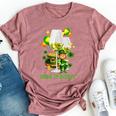 Bitches Drink Up St Patrick Day Wine Party Bella Canvas T-shirt Heather Mauve