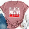 Black Lives Maga Apparel For Support Trump 2024 Bella Canvas T-shirt Heather Mauve