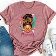 Black Melanin Nurse Black History Month Afro Hair Bella Canvas T-shirt Heather Mauve