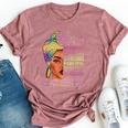 Black Mom Queen Melanin Afro African Mama Bella Canvas T-shirt Heather Mauve