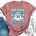 Boy Mama Retro For Mother Of Boys Mom Of Sons Bella Canvas T-shirt Heather Mauve