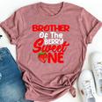 Brother Berry Sweet One Birthday Girl Strawberry Family Bella Canvas T-shirt Heather Mauve