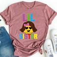 Building Blocks Lil Sister Master Builder Family Matching Bella Canvas T-shirt Heather Mauve