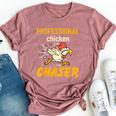 Chicken Professional Chaser Farmer Farm Bella Canvas T-shirt Heather Mauve
