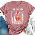 The Chicken Whisperer Farmer Animal Farm For Women Bella Canvas T-shirt Heather Mauve