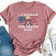 I Choose The Felon 2024 Republican Patriot Women Bella Canvas T-shirt Heather Mauve