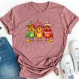 Cinco De Mayo Chicken Let's Fiesta Party Chicken Bella Canvas T-shirt Heather Mauve