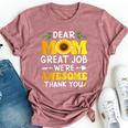 Dear Mom Great Job We're Awesome Thank Mother's Day Floral Bella Canvas T-shirt Heather Mauve