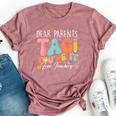 Dear Parents Tag You're It Love Teachers Teacher Bella Canvas T-shirt Heather Mauve