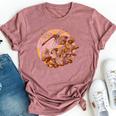 Dragonfly And Mushrooms Cottage Core Bella Canvas T-shirt Heather Mauve
