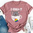 Ekoalaty Rainbow Tea Gay Pride Equality Lgbt Animal Bella Canvas T-shirt Heather Mauve