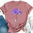 Elephant I Will Remember For You Sunflower Alzheimer Bella Canvas T-shirt Heather Mauve