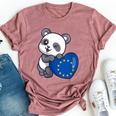 European Union Heart Pride European Union Flag Eu Souvenir Bella Canvas T-shirt Heather Mauve