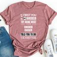 If At First You Don't Succeed Chicken Chaser Bella Canvas T-shirt Heather Mauve