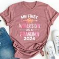 My First Mother's Day As A Grandma 2024 Mother's Day Bella Canvas T-shirt Heather Mauve