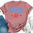 Free Af Patriotic American 4Th Of July Men Bella Canvas T-shirt Heather Mauve