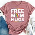 Free Mom Hugs Lgbt Pride Parades Rainbow Transgender Flag Bella Canvas T-shirt Heather Mauve