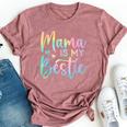 Bestie Mom Life Matching Mama Is My Bestie Bella Canvas T-shirt Heather Mauve